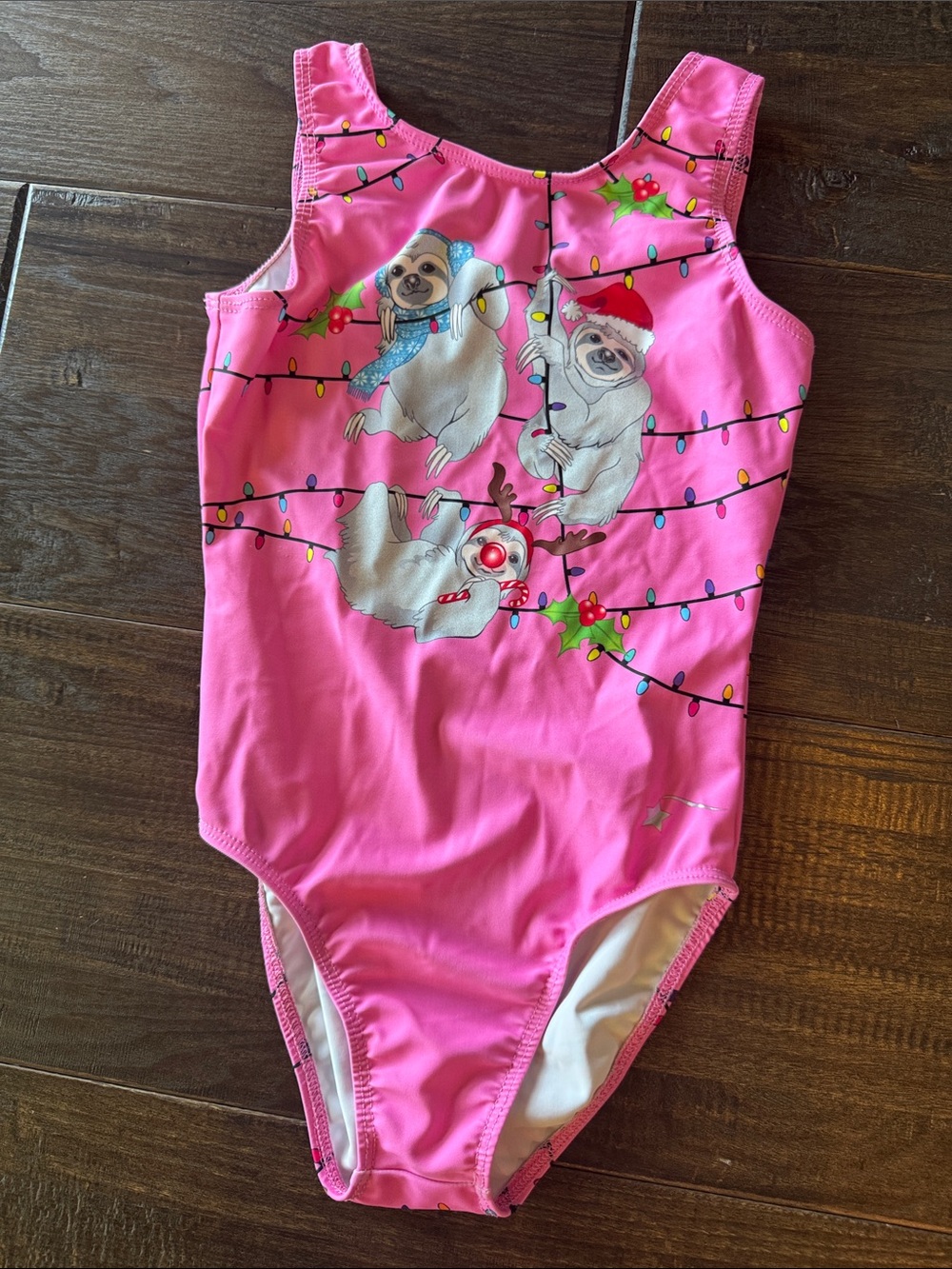 Destira Holiday Sloth leotard: youth medium